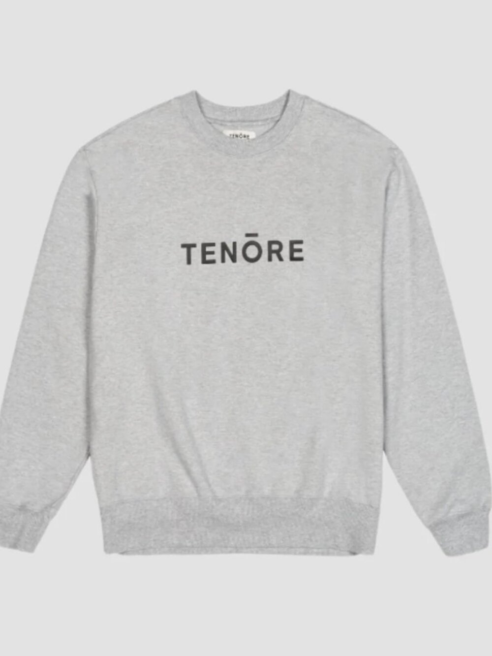 Tenore Unisex Logo Fleece Crewneck Sweatshirt Grey Sz S